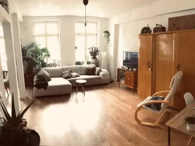 Helle Wohnung im Waldstraßeviertel - schöne große Wohnküche