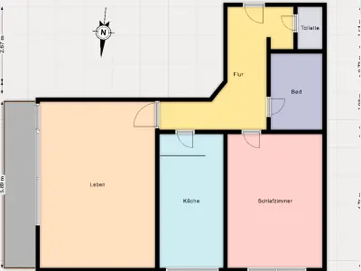 Biete 2 Zi suche 3 Zimmer oder mehr
