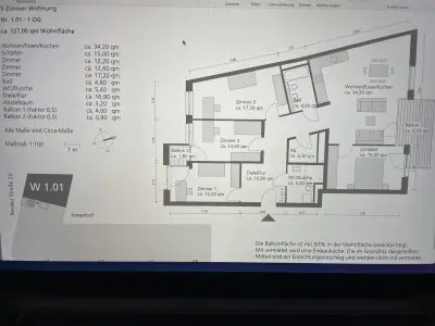 5 Zi Wg in FHain gegen 2-3 Zi Dachwohnung FH, KB, Mitte