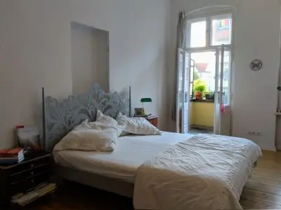 3-Zi. Altbau-Wohnung (114m2) nahe Rixdorf mit zwei Balkonen