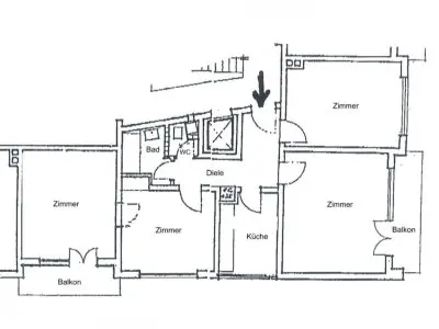 4 Zimmer in der Maxvorstadt gegen mind. 3 Zimmer