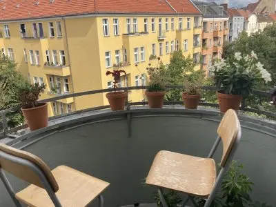 sehr helle 2 Zimmer Altbauwohnung Balkon Neukölln saniert