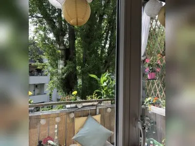 Schnuckelige Charakterwohnung mit Balkon ins Grüne