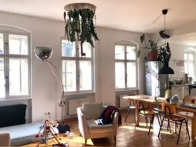 Ruhige helle 3-Zimmer Maisonette mit Kamin gg. anderen Kiez
