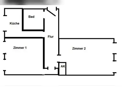2 Zimmer Wohnung gegen 3-4