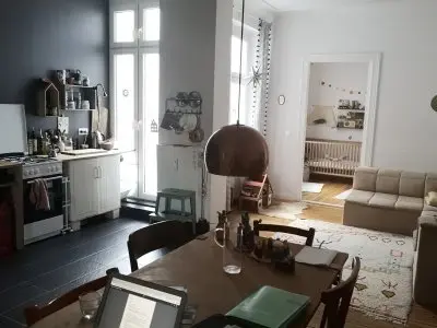 3 Zi am Körnerpark, NK, große Wohnküche, Balkon gg mind 4 Zi