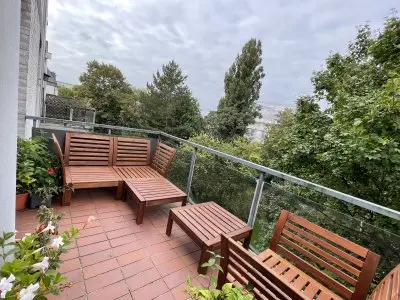 Sonnige 3Zi. mit 2 großen Balkonen, Garten & Garage