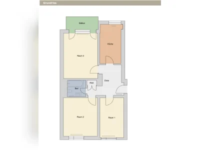 3 Zimmer Wohnung, 68m2, Lindenthal nähe des Clarenbachkanal