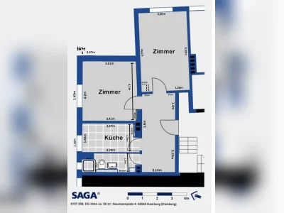 2-Zimmer-Wohnung im Dulsberg (Nur Saga!)