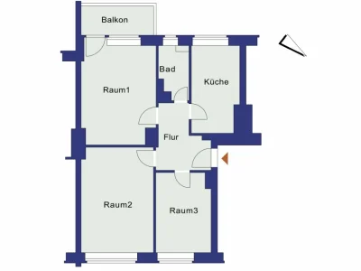 3 zimmer gegen 3 oder größer