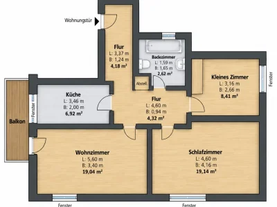 61 m² Wohnung in Altona SAGA gegen mind.3 Zimmer  Flottbek