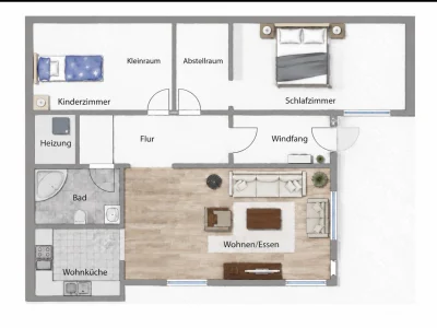 80 m² Wohnung in Hamburg, Wandsbek, 1400€ Festpreis