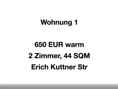 2 Wohnungen gegen 3-Zimmer-Wohnung