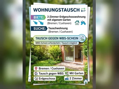 Bremen-West: 2-Zimmer-Wohnung, 60 m², Tausche
