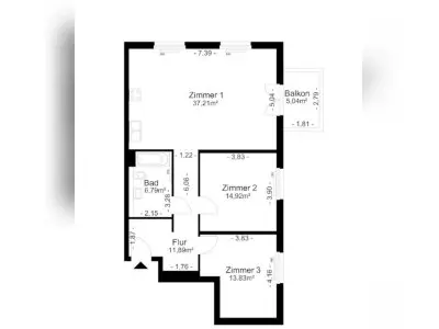 3 Zi. Neubauwhng. mit Balkon Berlin