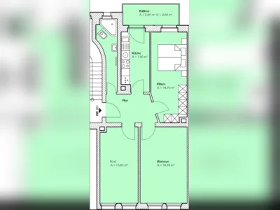Leipzig, Nordost: 3-Zimmer-Wohnung, 68 m²