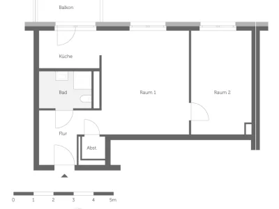 Gewobag 2 Zimmer-Wohnung in Kreuzberg mit Blick über Berlin