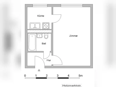 1ZimmerWohnung in Traumlage (Mitte/Friedrichshain) Holzmarkt