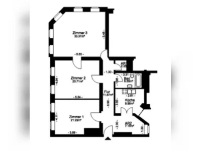 Helle 120qm landeseigene Altbauwohnung