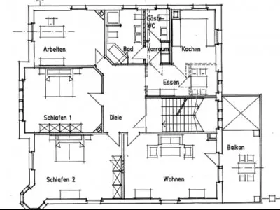 TRAUMWOHNUNG IN ALTBAU-VILLA MIT GARTENNUTZUNG